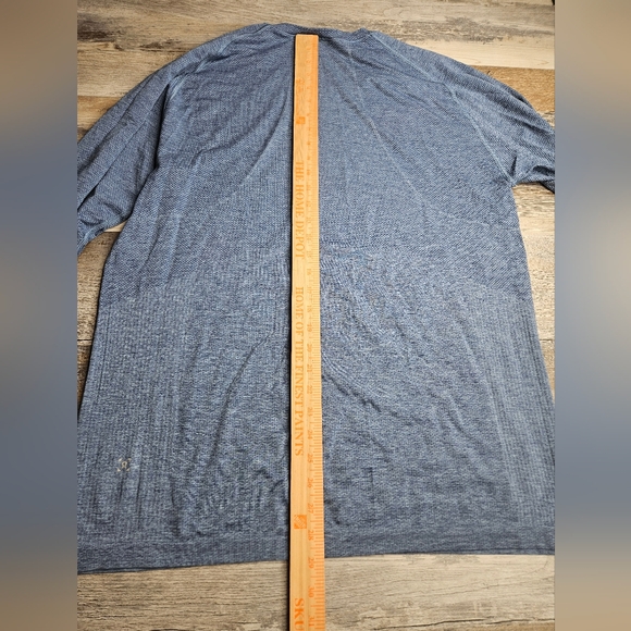 Lululemon Men's Metal Vent Tech Long Sleeve Tshirt Blue Size XL - Picture 8 of 11